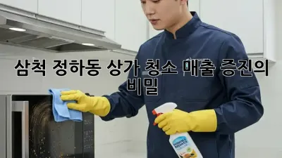 삼척 정하동 상가 청소: 매출 증진의 비밀